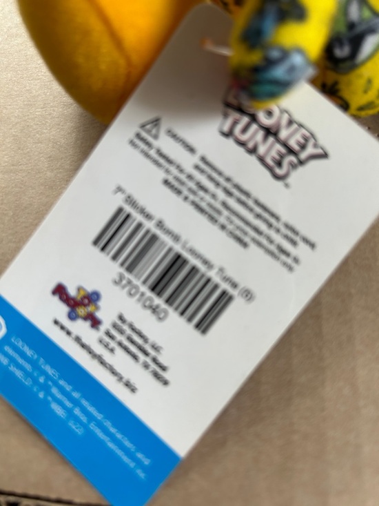 Warner Bros. Tweety Collectible Plush - Yellow with Blue Accents - Picture 3 of 4